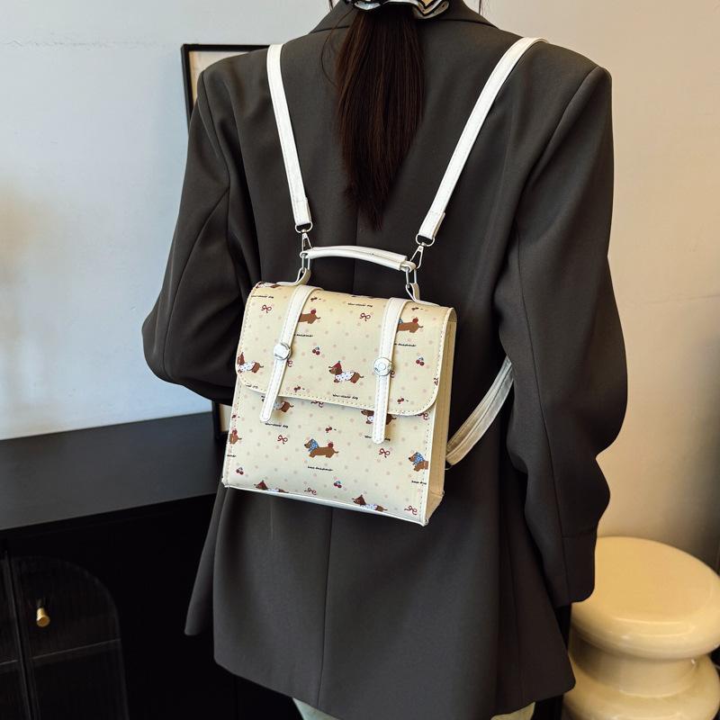 Schoolbag Fashion 1011 Casual Personality Women's Niche Backpack Summer New Foreign Texture Simple Trend Small Square Bag