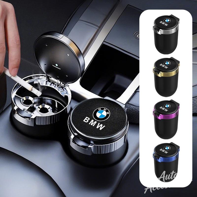 Car Ashtray Creative Storage With Lid LED Light Suede Ashtray Accessory For BMW X1 X2 X3 X5 X4 X6 X7 G32 G11 G12 F40 F30 F20 F34 X111