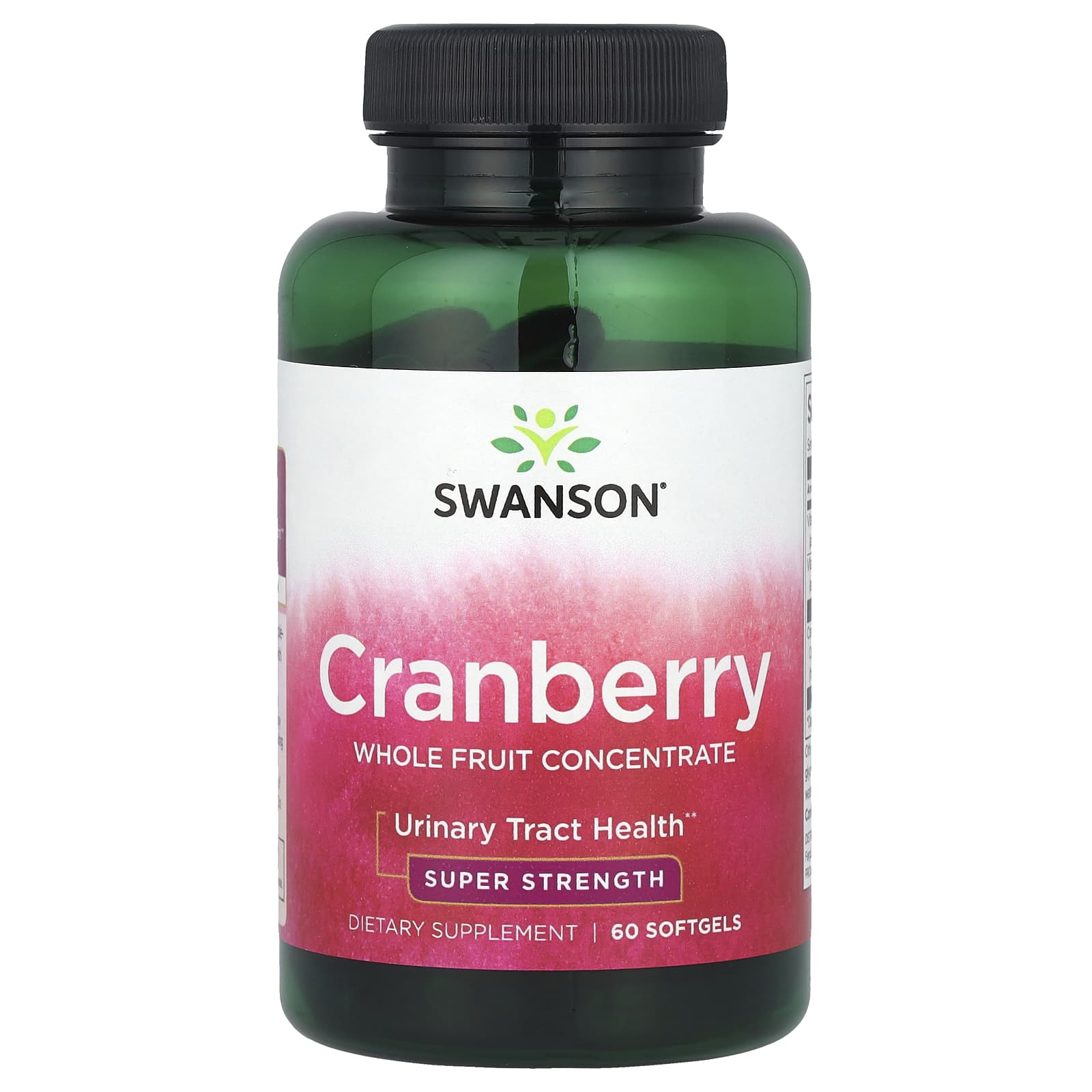 

Cranberry, Natural Fruit Concentrate, Super Strength, 60 Softgels
