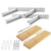 Black Double T Invisible Shelf Bracket for Single Layer