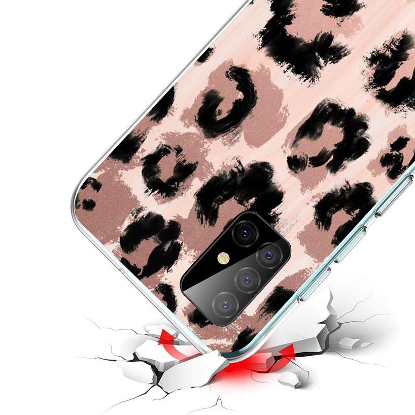 Leopard Print Phnoe Case for Samsung Galaxy A17 A37 A57 A16 A26 A36 A56 A15 A14 A13 A55 A54 A53 A35 A34 A33 A25 A24 A23 A52 Gala