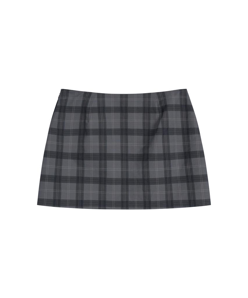 REST&RECREATION Rr Check Mini Skirt - Charcoal