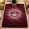 Flannel BlanketAberdeen FC Warm Soft Throw Blanket for Indoor Sofa Bed Living Room Use