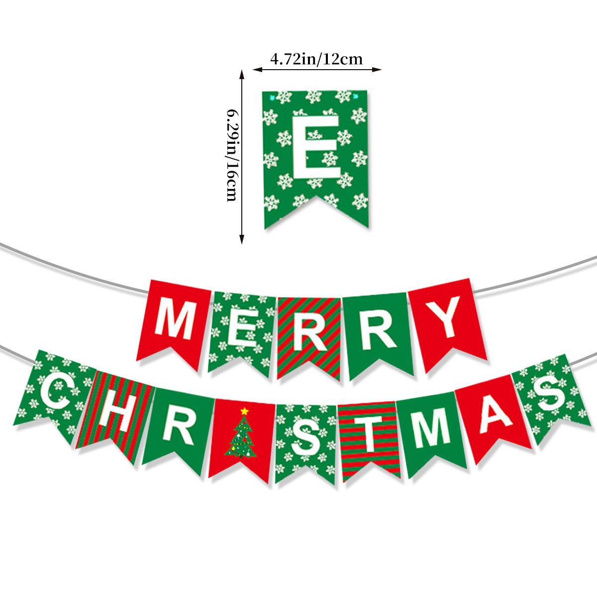 

Christmas Party Decoration Snowflake Flag Santa Spiral Pendant Holiday Paper Party Supplies Christmas snowflake flag