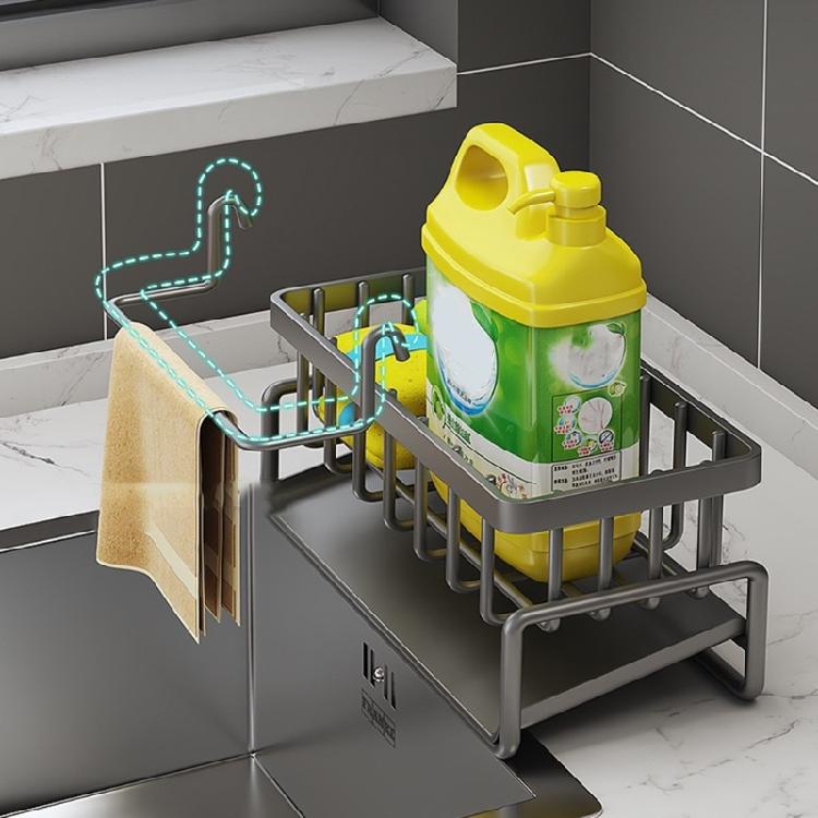 Kitchen Sink Sponge Organizer Multilayers Dish Cloth Storage Rack Kitcenwares