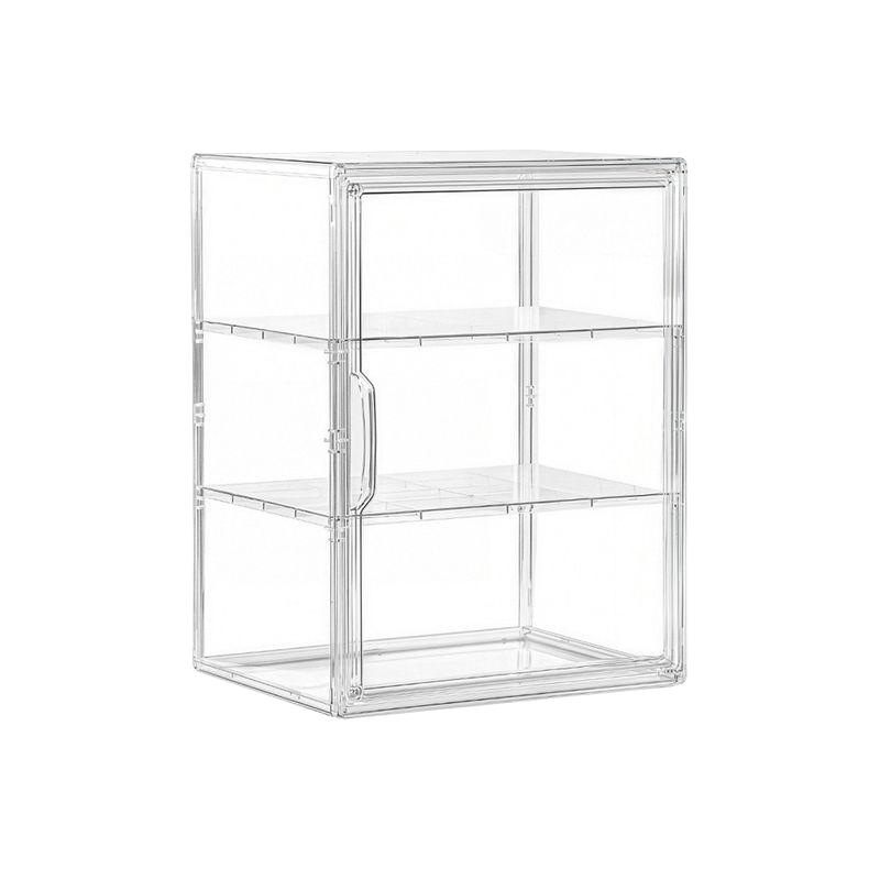

Large Capacity Storage Box Organizer for Figures Acrylic Box Clear Blind Box Showcase Makeup Organizer for Bag Display Dustproof чистий