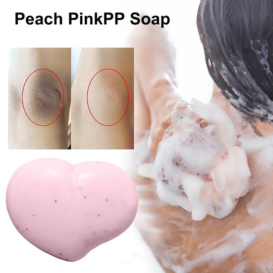 Yousheng 80g Whitening Soap Anti-Milben-Duftende, leicht schäumende Pfirsich-Glättungsseife für zu Hause