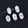 Pack of 5 Mini 12*6mm Center Hole Hex Prism Gemstone Beads Healing Crystal Double Point Spacer Beads For Handmade Craft Supplies