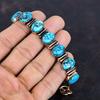 Tibetan turquoise bracelet copper bracelet handmade jewelry adjustable chain gemstone bracelet very pretty copper jewelry anniversary gifts
