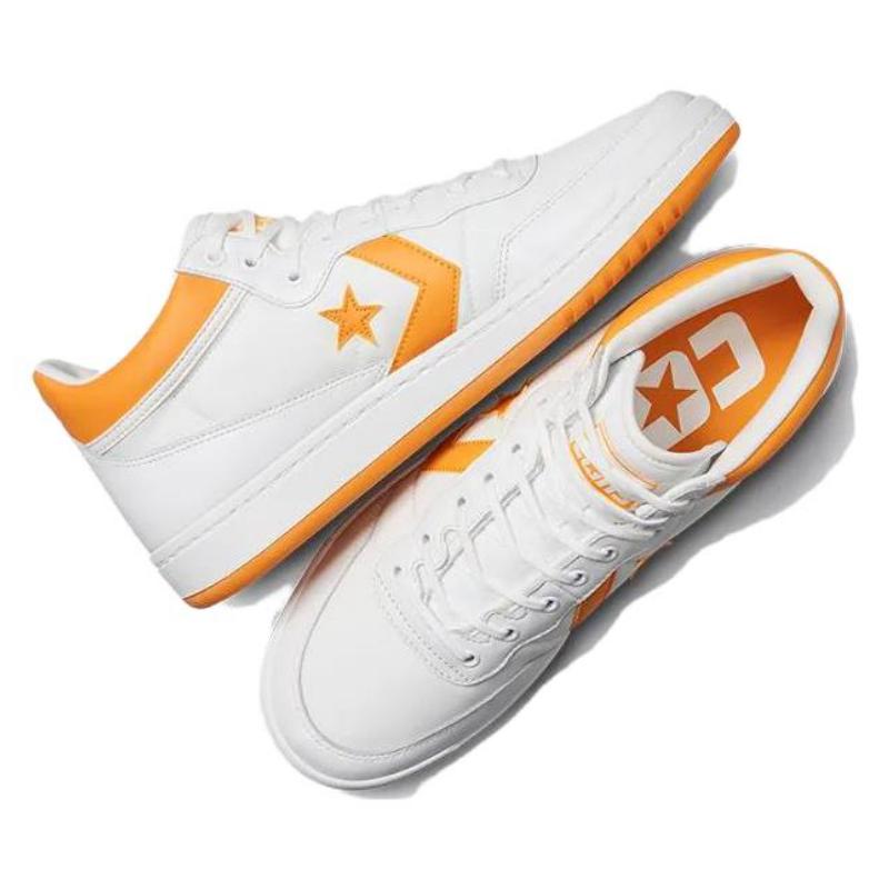 Converse Fastbreak Pro Round Toe Comfortable Warm Non-Slip Mid-Top Board Shoes Unisex Yellow