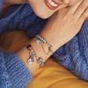 Pandora Pavé Bezpečnostní řetízek Pevný klipový přívěsek Unisex přívěsek Zlatý Stříbrný Měděný 766322C01