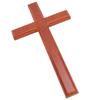Wooden Crucifix Wall Decor 30cm Simple Smoothly Polished Wood Wall Hanging Crucifix