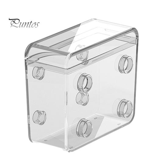 

Ящик для хранения линии передачи данных, прозрачный портативный, гладкий, пыленепроницаемый, влагозащищенный с крышкой, настольная организация, адаптер для наушников, органайзер, чехол белый