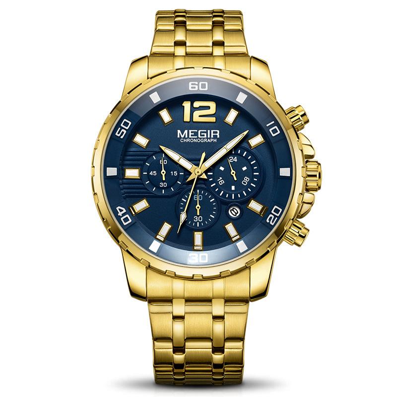 Watch, Business Sports Multifunctional Men S Watch Waterproof Chronograph Quartz Watch 2068