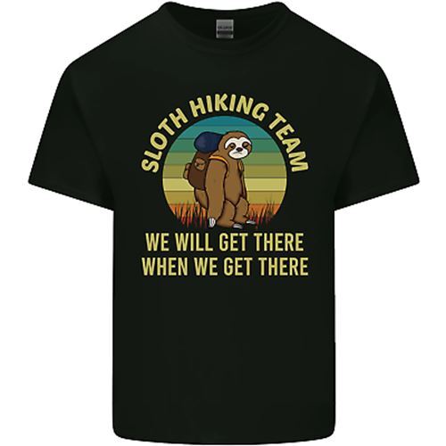 26 Sloth Hiking Team Funny Trekking Walking Kids T-Shirt Boys Girls Unisex T-Shirt M