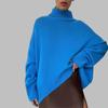 Women's Classic Solid Color Turtleneck Sweater - European & American Autumn/Winter Loose Knitwear