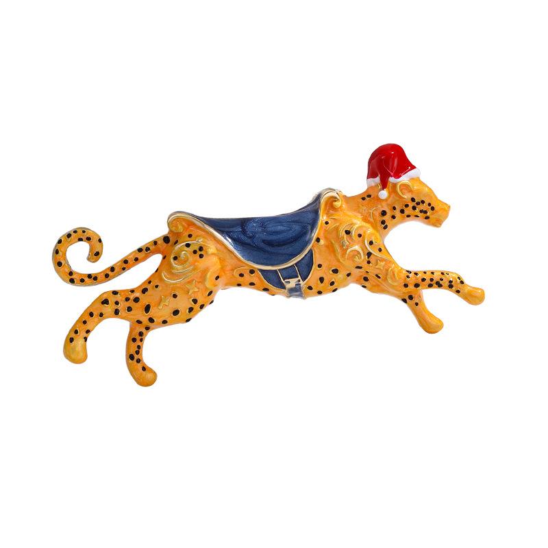 Cheetah Fashion Christmas Animal Leopard Men's Accessory Brooch
