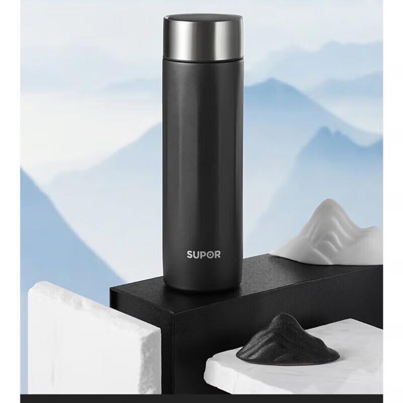 Supor 450ml Portable Stainless Steel Thermos Mug with Tea Filter