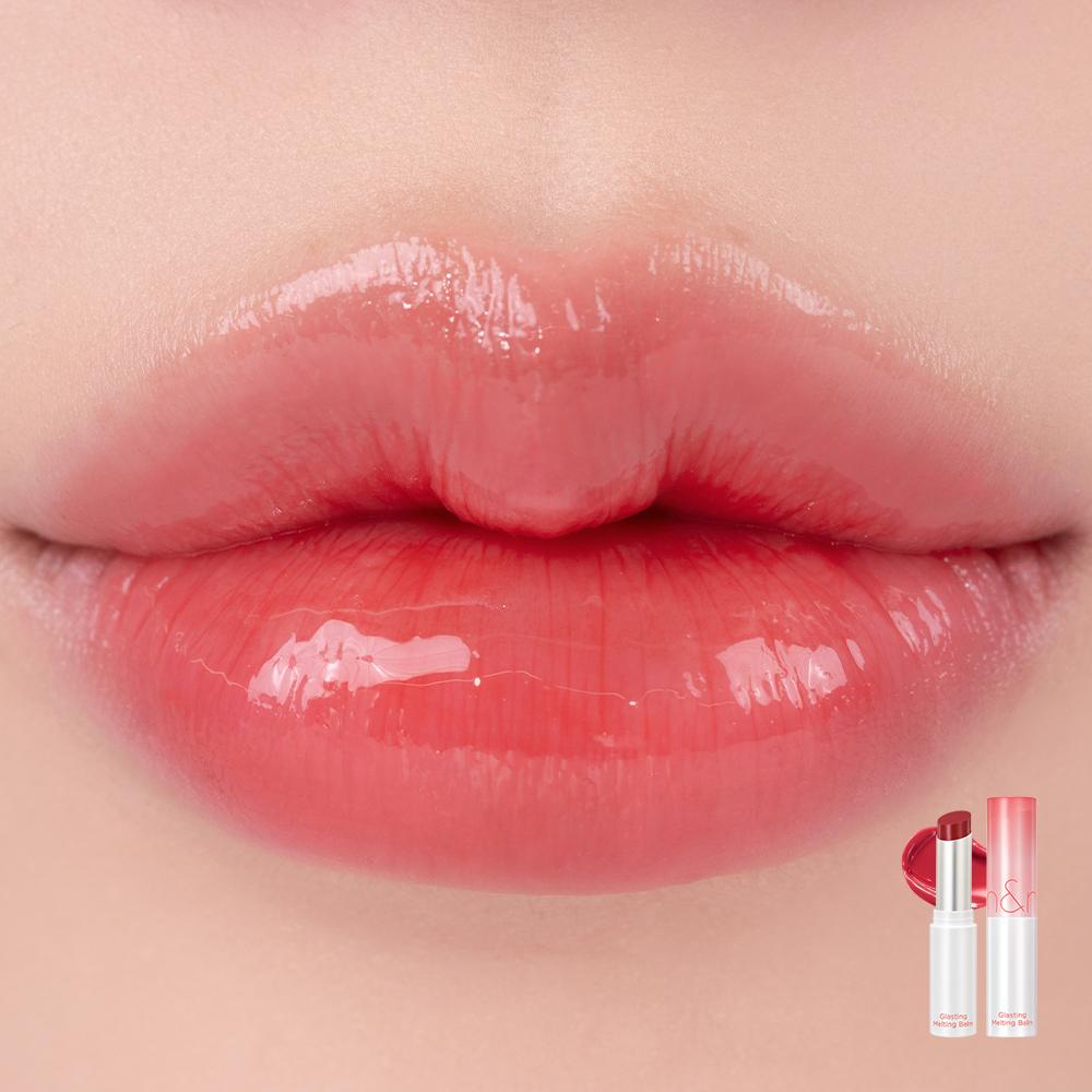 Rom&nd Glasting Melting Balm  3.5g– Korean Hydrating Lip Balm with Glossy Finish – Natural Nude & Pink Shades – Trending K-Beauty Gift