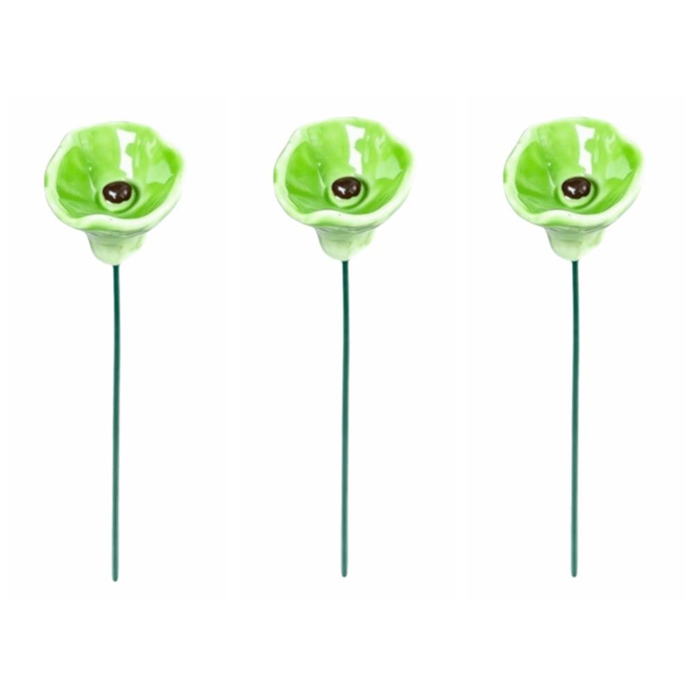 3pcs Ceramic Bee Butterfly Water Dispenser Multi-function Artificial Flower Garden