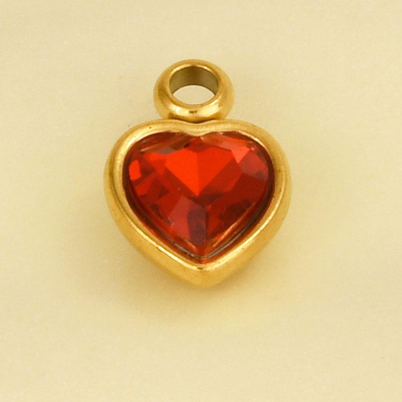 Elegant Girl Pendant Rhinestone Love Stainless Steel Pendants For Jewelry Making Supplies Heart Charm Pendant Handmade Bracelets