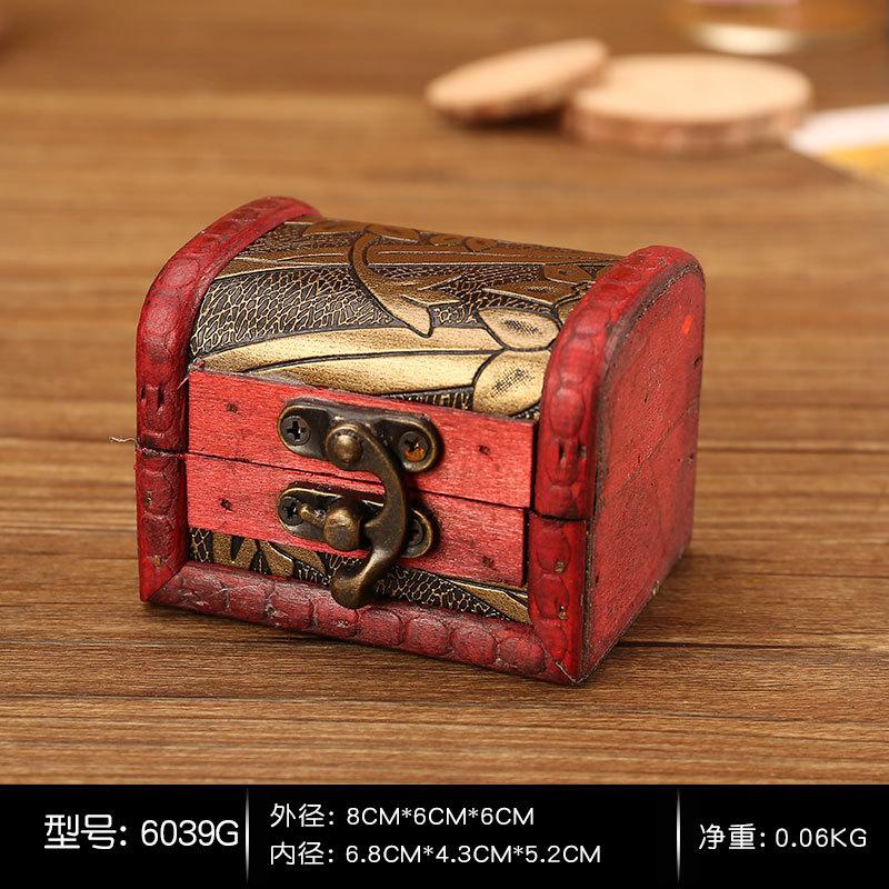 European Style Creative Wooden Box - Handmade Jewelry Gift Storage Box with Vintage Craftsmanship for Candy Treasures