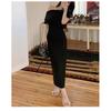Commuting wear super good-looking one-word shoulder slim fit hip long dress casual temperament dress summer
