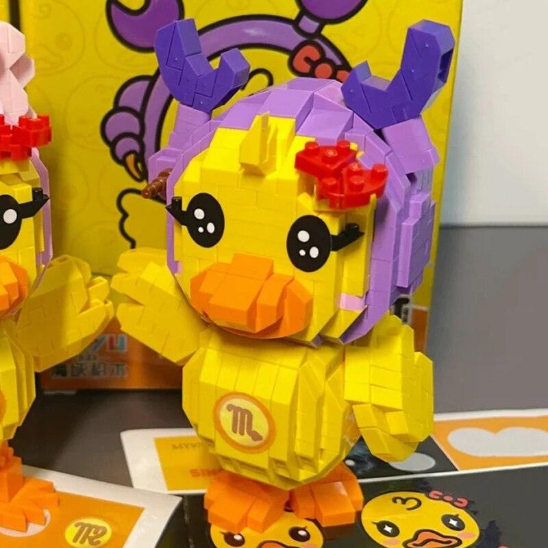 97058 Sternzeichen Skorpion Ente Tier Sternbild Haustier Puppe Modell Mini Diamant Blöcke Ziegel Gebäude Spielzeug für Kinder keine Box