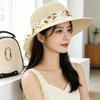 Chapeaux de soleil décontractés pour femmes, chapeaux élégants en raphia, Protection solaire, chapeaux à large bord, chapeaux de plage de voyage en plein air, printemps et été
