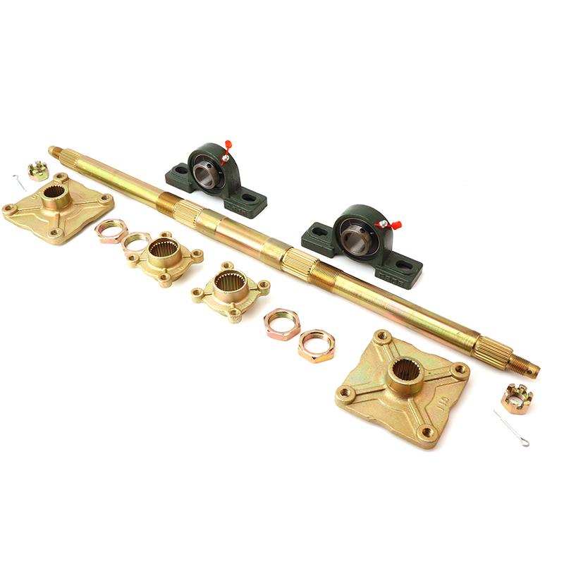710mm/740mm Rear Axle Kit With Sprocket Brake Mounting Bracket Hub For 90cc 110cc 125cc ATV Go kart Buggy Quad Bike Accessories