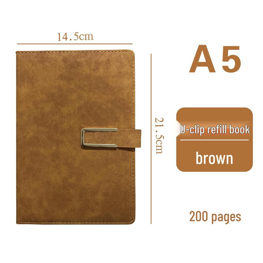 Korean Style Leather Cover Creative Diary Notebooks - Set of 5