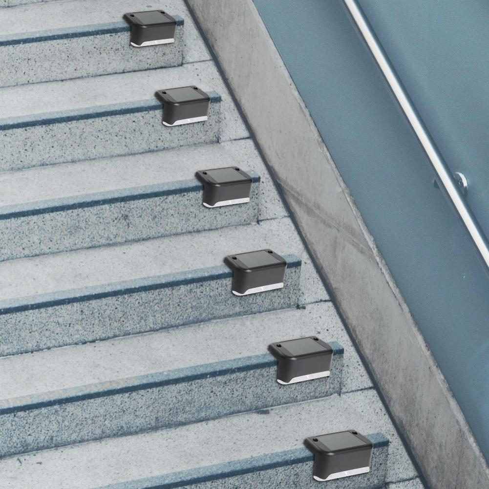 LED Solar Stair Light Waterproof Outdoor Garden Passage Courtyard Terrace Guardrail Step Light Landscape Light Night Light