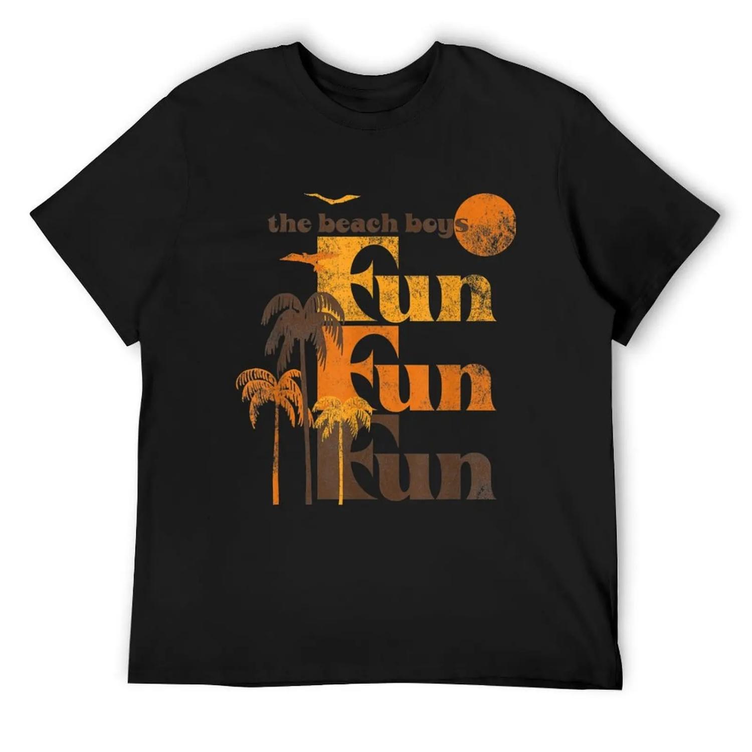 

Beach Boys Fun Fun Fun T-Shirt new edition heavyweights anime stuff black t shirts for men XXXXXL чорний