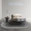 Modern Style Rugs for Bedroom Oval Shape Living Room Decoration Carpet Home Washable Anti-slip Floor Mat Fluffy Soft Bedside Rug