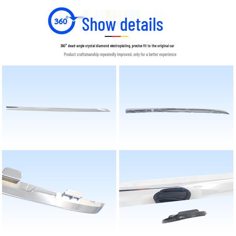 Manshi Electroplated Front Bumper Strip for BMW F02: Fits 730Li, 740Li, 750Li