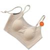 No steel rim thin tube top underwear women's seamless beautiful back big chest small anti-light vest bra