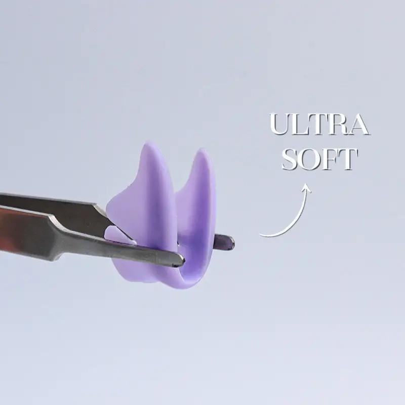 2pcs Silicone Eyelash Perming Pads Glitter Butterfly Shaped Lash Extension Supplies Eyelash Extension Lash Lifting Pads