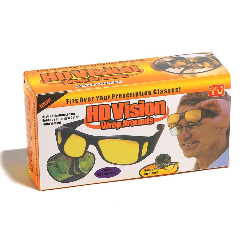 Unisex Night Vision HD Driving Glasses - Windproof, Tear-Resistant, UV Protection