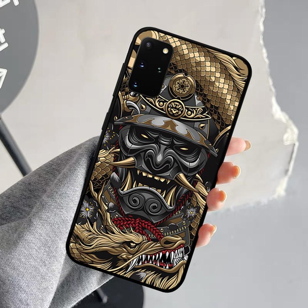 Samurai Oni Mask Phone Case For Samsung S 9 10 20 21 22 23 30 23 24 Plus Lite Ultra FE S10lite Fundas