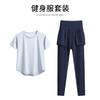 Tennis suit women's short-sleeved training clothes outdoor running quick-drying clothes thin badminton T-shirt fitness clothes