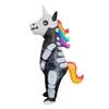 Black and White Unicorn Inflatable Costume, for Adults
