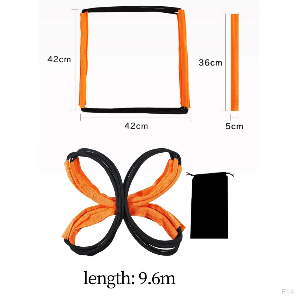 Agility Ladder Football Footwork Multifunction Rugby Collapsible Fitness Training Stairs with