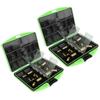 2 Stück ABS Gummi Angelzubehör Aufbewahrungsbox Tragbar Outdoor Köder Haken Etui