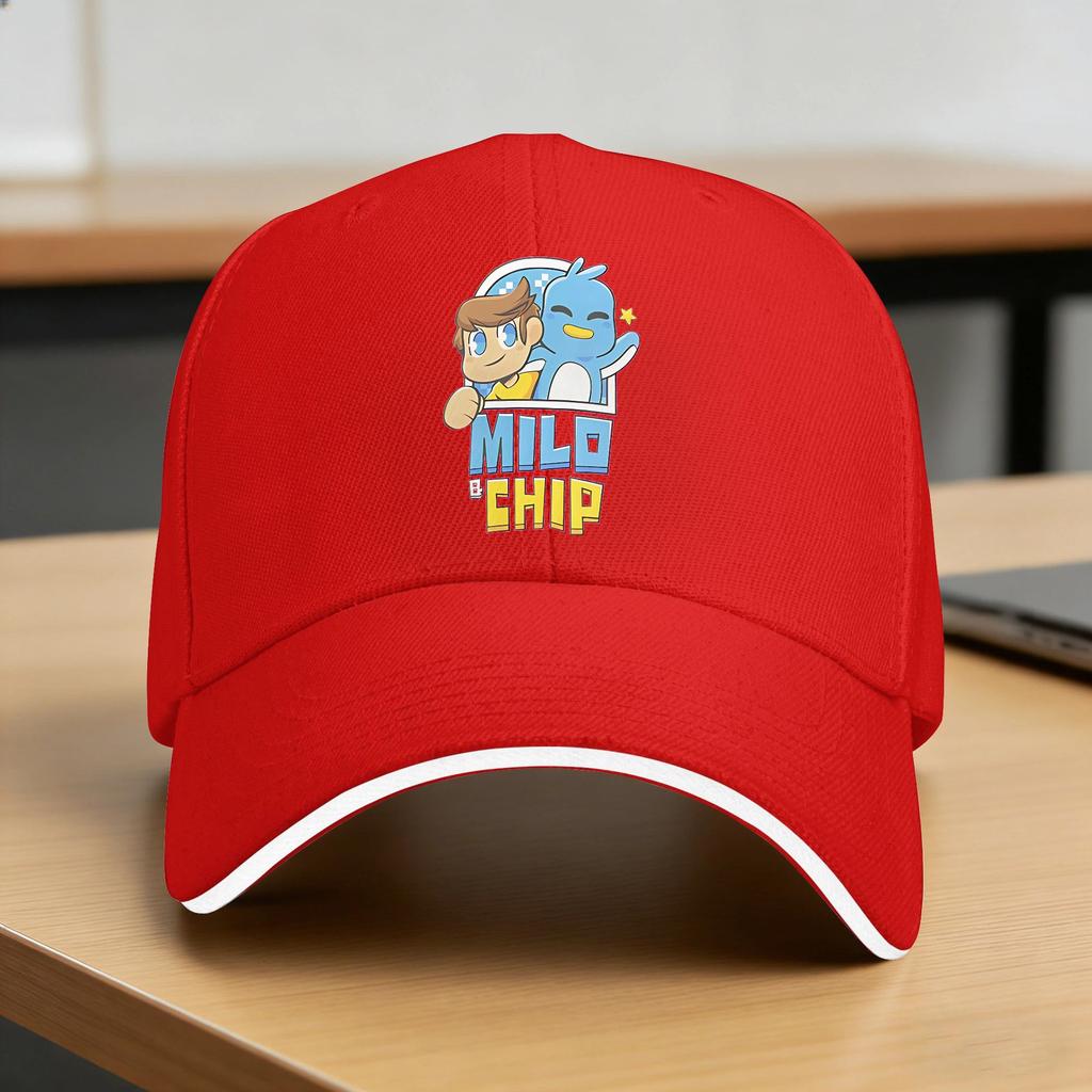 Milo And Chip Casual Baseball Cap Spring Trucker Hat High Quality Kpop Rock Hip Hop Hats Women Men Y2K Cute Baseball Caps