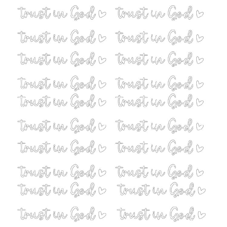 20pcs Trust In God Mirror Decals Spiritual Car Window Stickers Trust In God Rearviews Decals Car Spare for Car Mirrors
