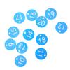 20Pcs ABS Numbered Tag Labels Blue Hanging Identification Tags Farm Livestock Tags  Beekeeping