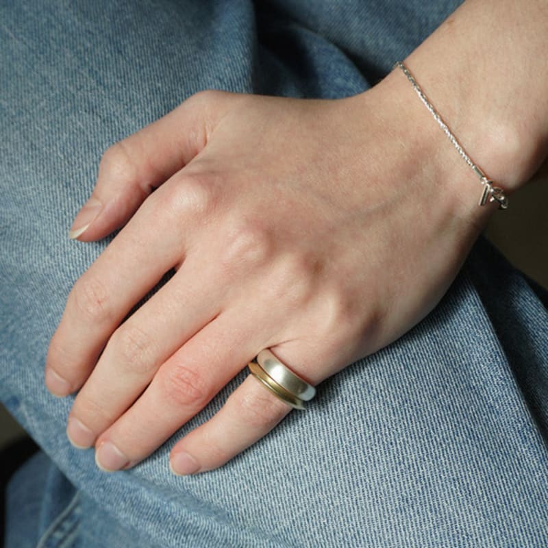 OURPIERRE JOLLY RING MATT SILVER