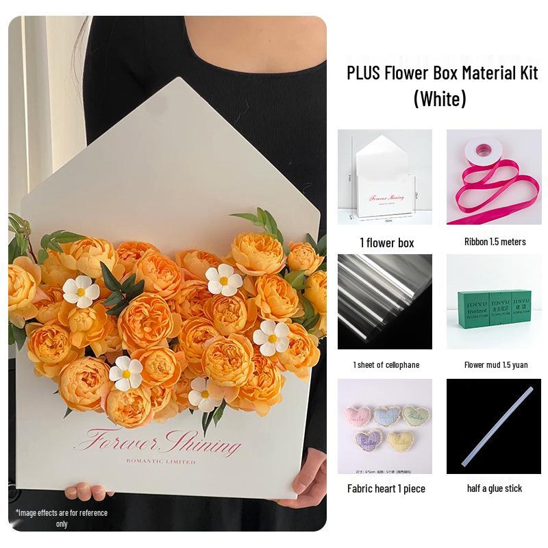 Zhuo Lan DIY Flower Bouquet Kit: Handmade Envelope Box for Flower Arranging & Gift-Giving