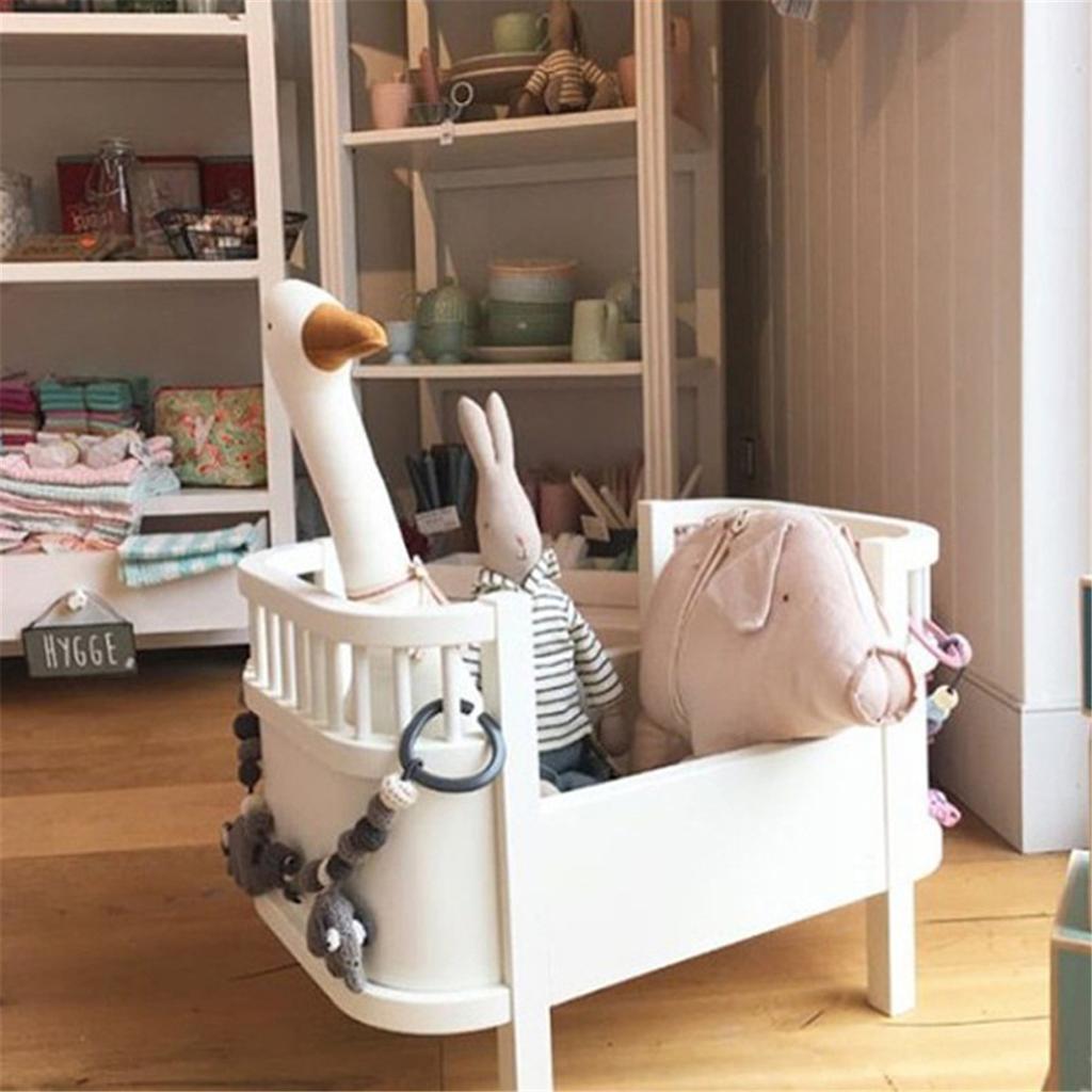 Giocattolo oca Bianca Cartone animato Bambola oca Cotone PP Riempito Burattino Giocattolo per bambini Regalo Accessori per la casa