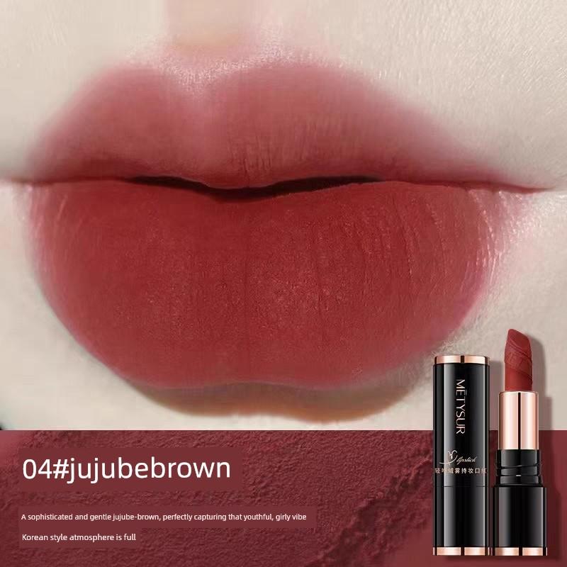 Metysur Kiss Velvet Mist Long-Lasting Lipstick Matte Finish Long-Lasting Color Lipstick
